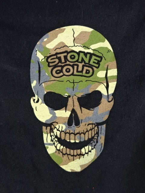 ストーンコールド・スティーブ・オースチン ノースリーブTシャツ①(WWE(2013) / ブラック)