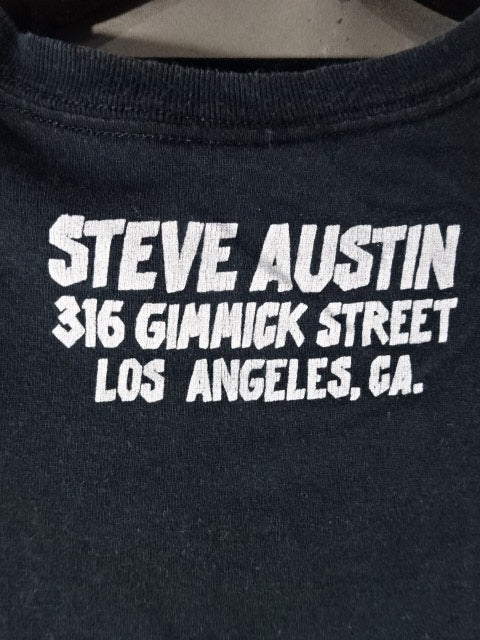 ストーンコールド・スティーブ・オースチン Tシャツ④(WWE(2020s) / ブラック)