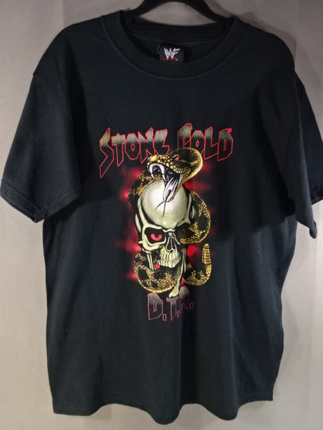 ストーンコールド・スティーブ・オースチン Tシャツ①(WWF / ブラック)