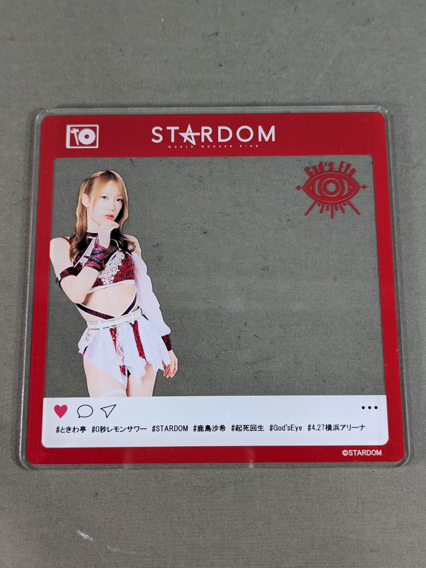 鹿島沙希 アクリルコースター スターダム×ときわ亭