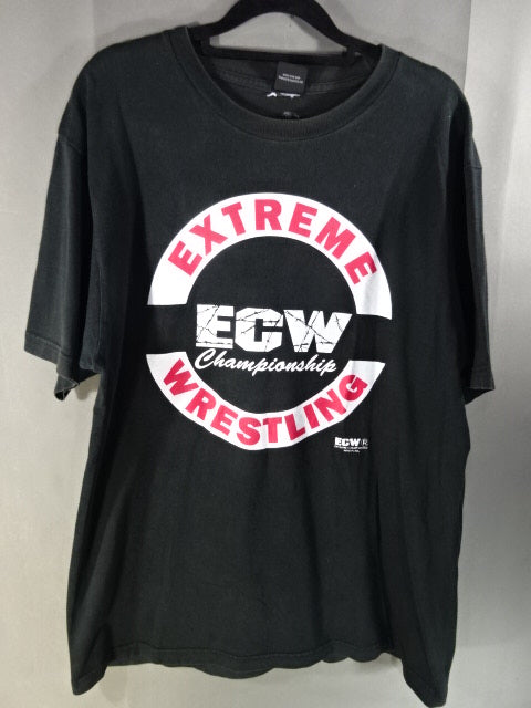 ECW ロゴTシャツ①(WWE(2013)/ ブラック)