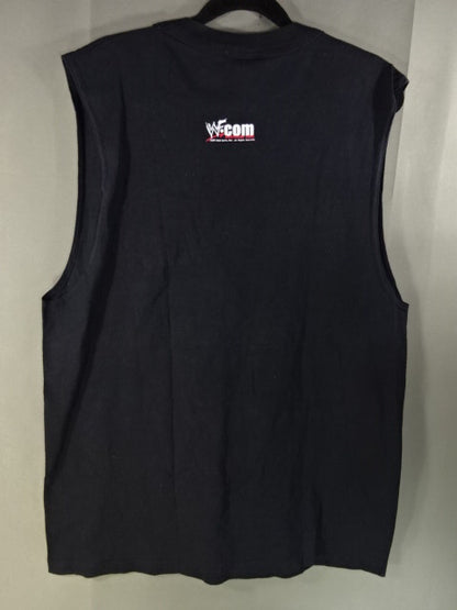 ストーンコールド・スティーブ・オースチン ノースリーブTシャツ①(WWF(1999) / ブラック)