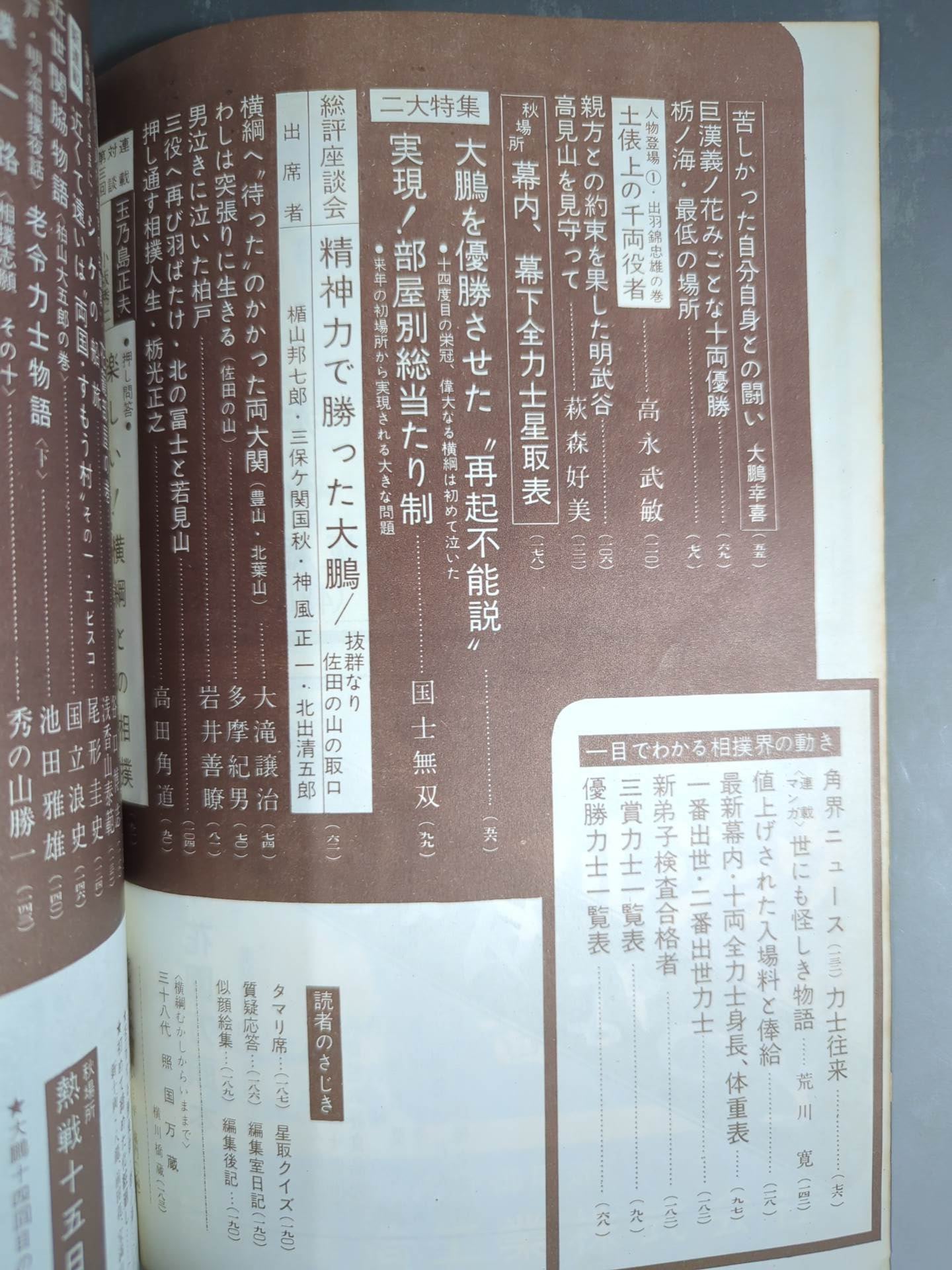 Sumo October 1964 issue