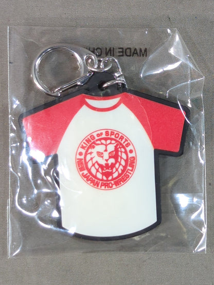 ライオンマーク 新日本プロレス ロゴTシャツラバーキーホルダー