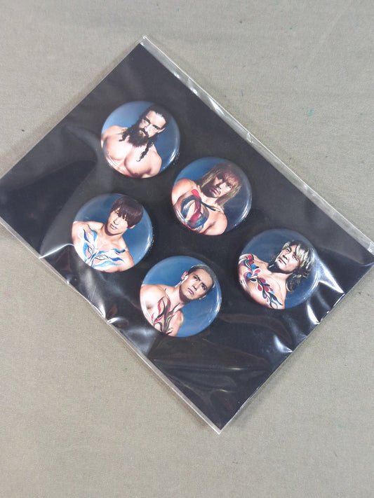 ★新日本プロレス×ボディアート★ 缶バッジセット