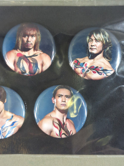 ★新日本プロレス×ボディアート★ 缶バッジセット
