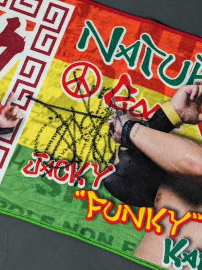 【直筆サイン入り】JACKY”FUNKY”KAMEI 選手応援タオル(B)