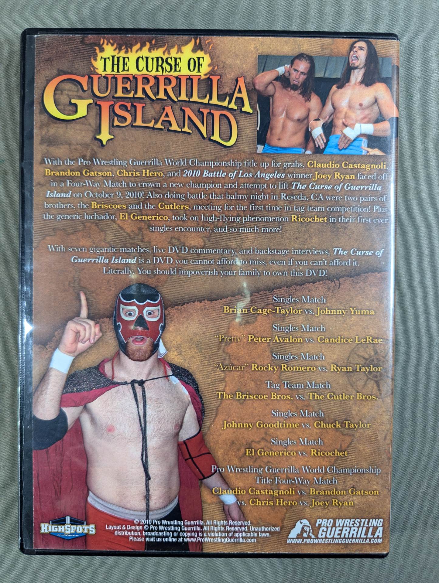 PWG THE CURSE OF GUERRILLA ISLAND