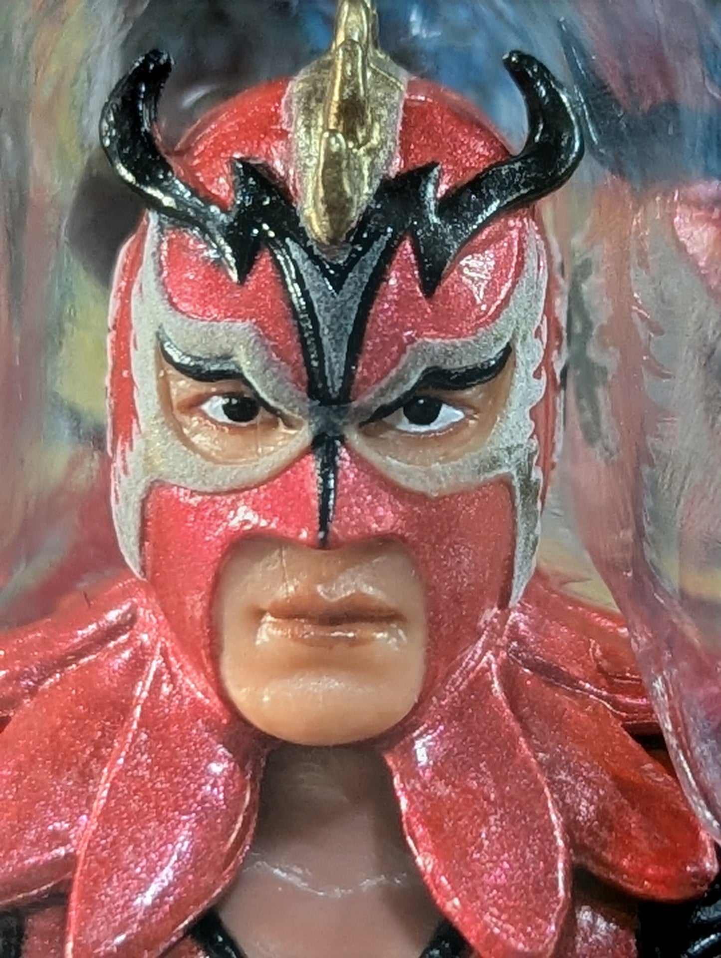 ウルティモ・ドラゴン(赤＆金・UWAベルト)