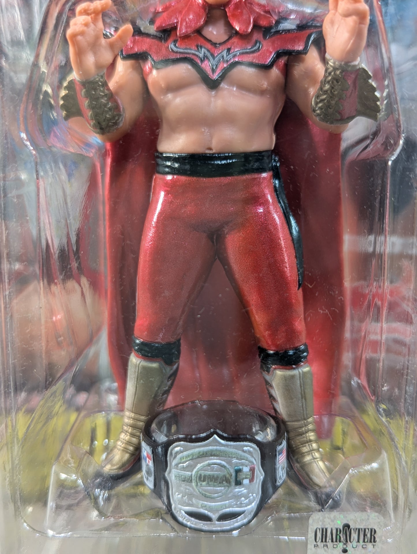 ウルティモ・ドラゴン(赤＆金・UWAベルト)