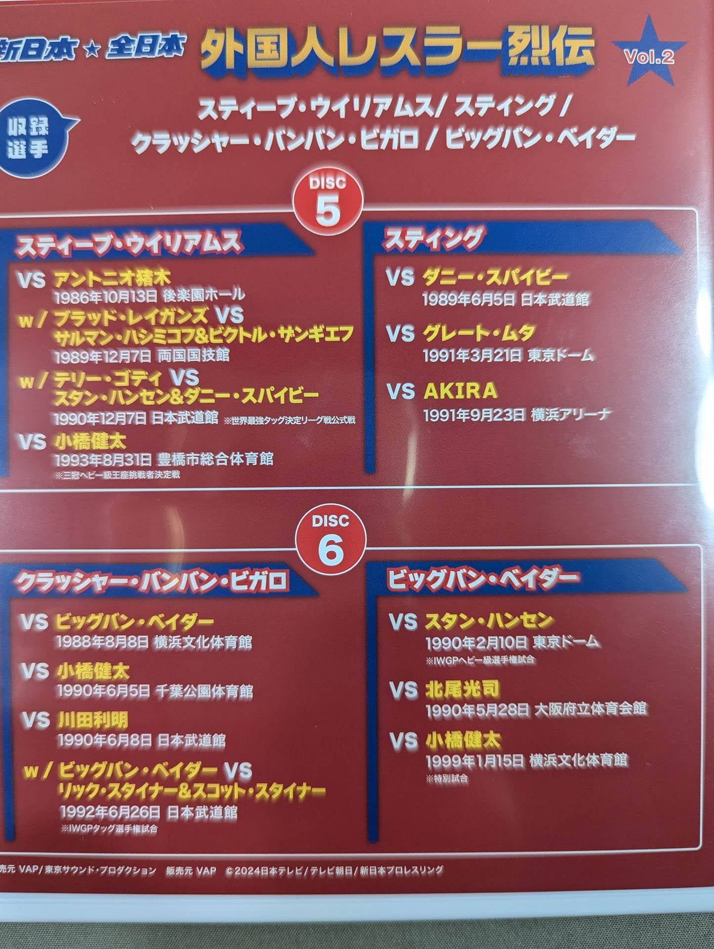 新日本プロレス パンフレット【ザ・レスラー】 全冊 新日本☆全日本 外国人レスラー烈伝 Vol.2 – 闘道館