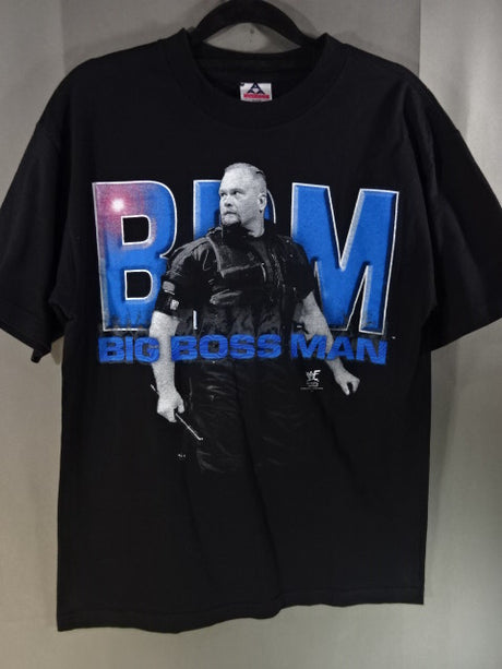 ビッグ・ボスマン ピクチャーTシャツ①(WWF(1998) / ブラック