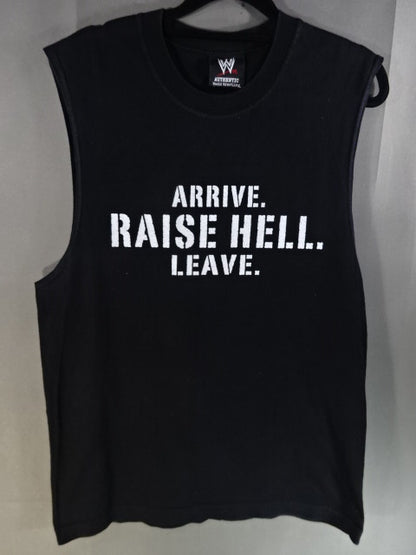 ストーンコールド・スティーブ・オースチン ノースリーブTシャツ②(WWE(2007) / ブラック)