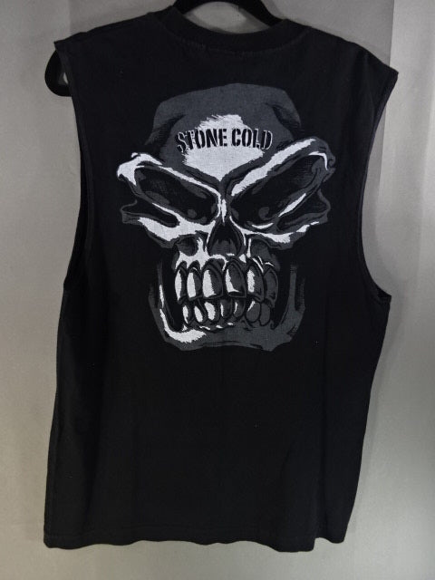 ストーンコールド・スティーブ・オースチン ノースリーブTシャツ②(WWE(2007) / ブラック)
