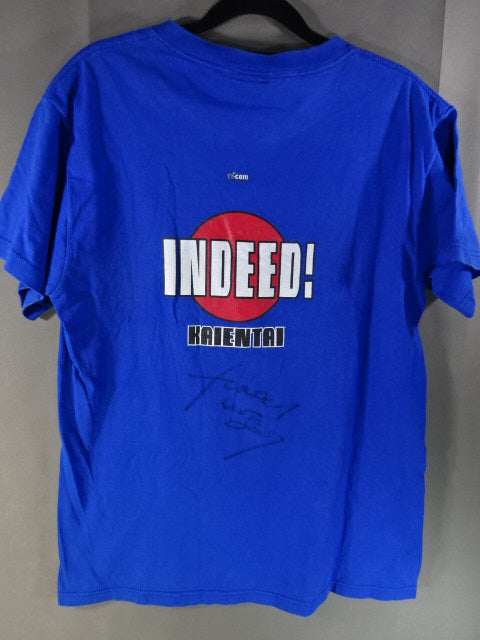 【FUNAKI 直筆サイン入り】KAIENTAI ロゴTシャツ①(WWF / ブルー)