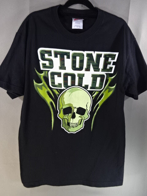 ストーンコールド・スティーブ・オースチン Tシャツ⑩(WWE(2003) / ブラック)