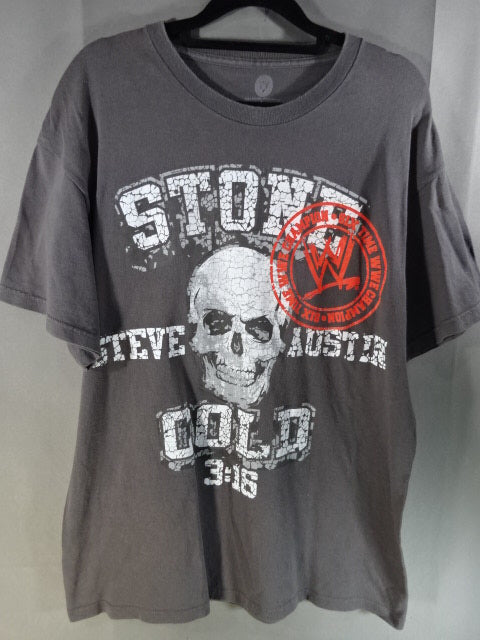 ストーンコールド・スティーブ・オースチン Tシャツ⑪(WWE(2013) / チャコール)