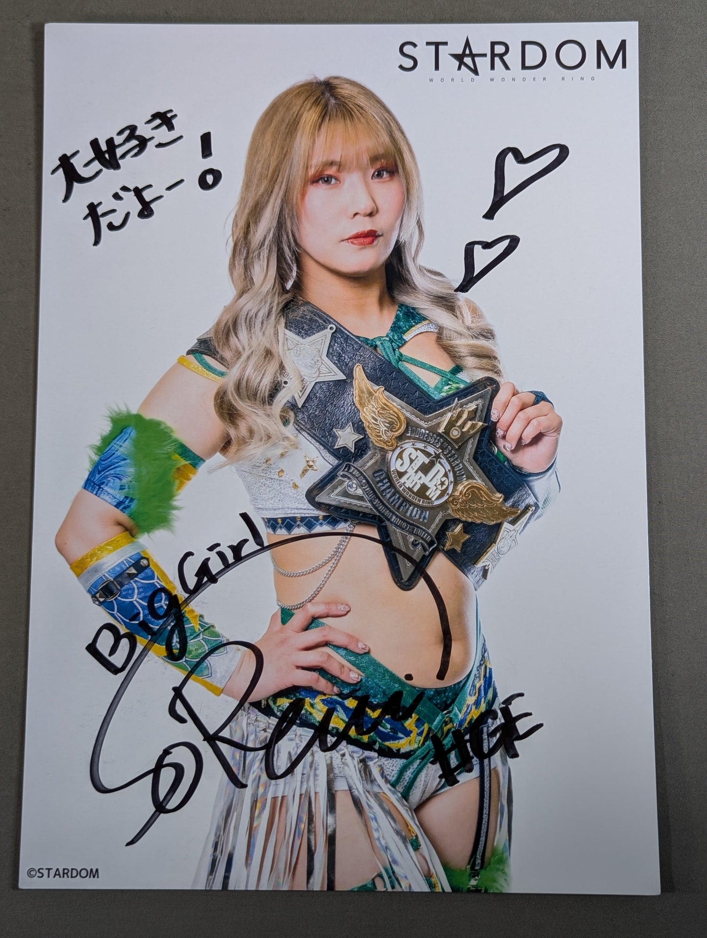 壮麗亜美 直筆サイン入り スターダムポートレート(D-3)