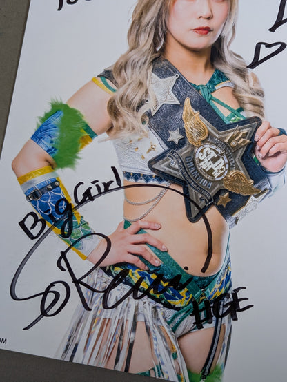 壮麗亜美 直筆サイン入り スターダムポートレート(D-3)