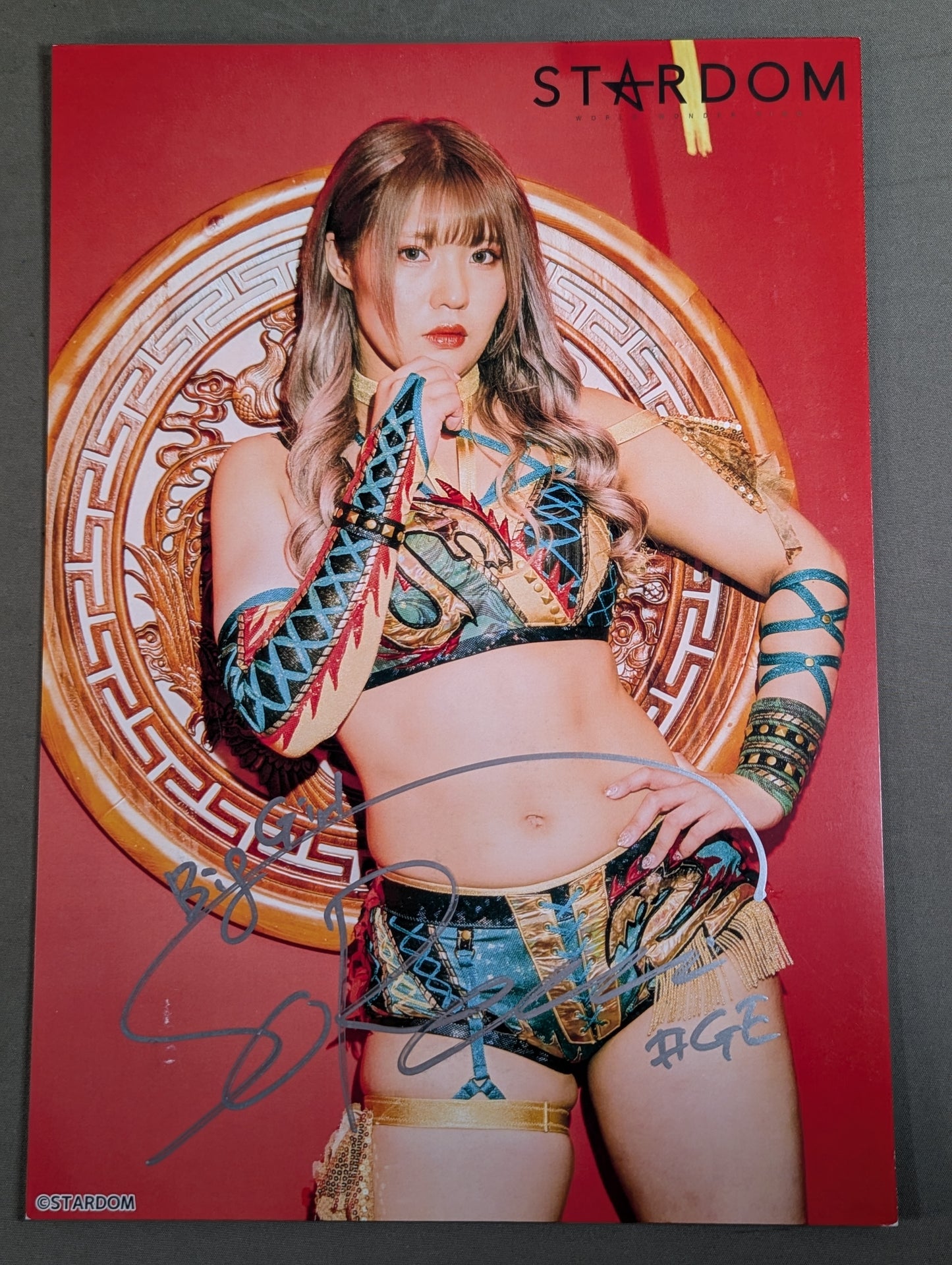 壮麗亜美 直筆サイン入り スターダムポートレート(D-4)