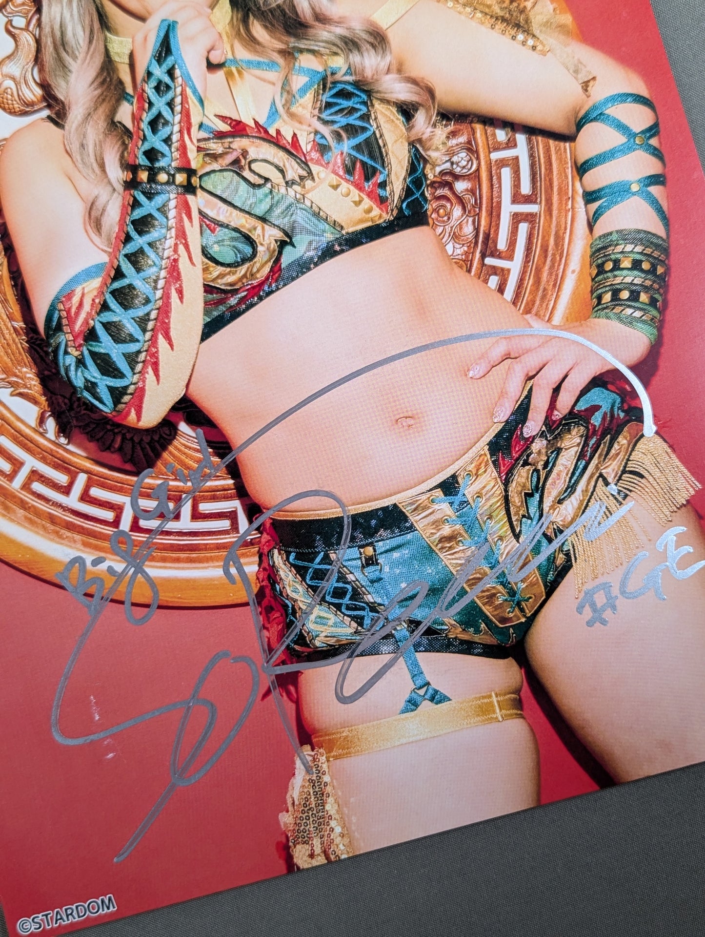 壮麗亜美 直筆サイン入り スターダムポートレート(D-4)