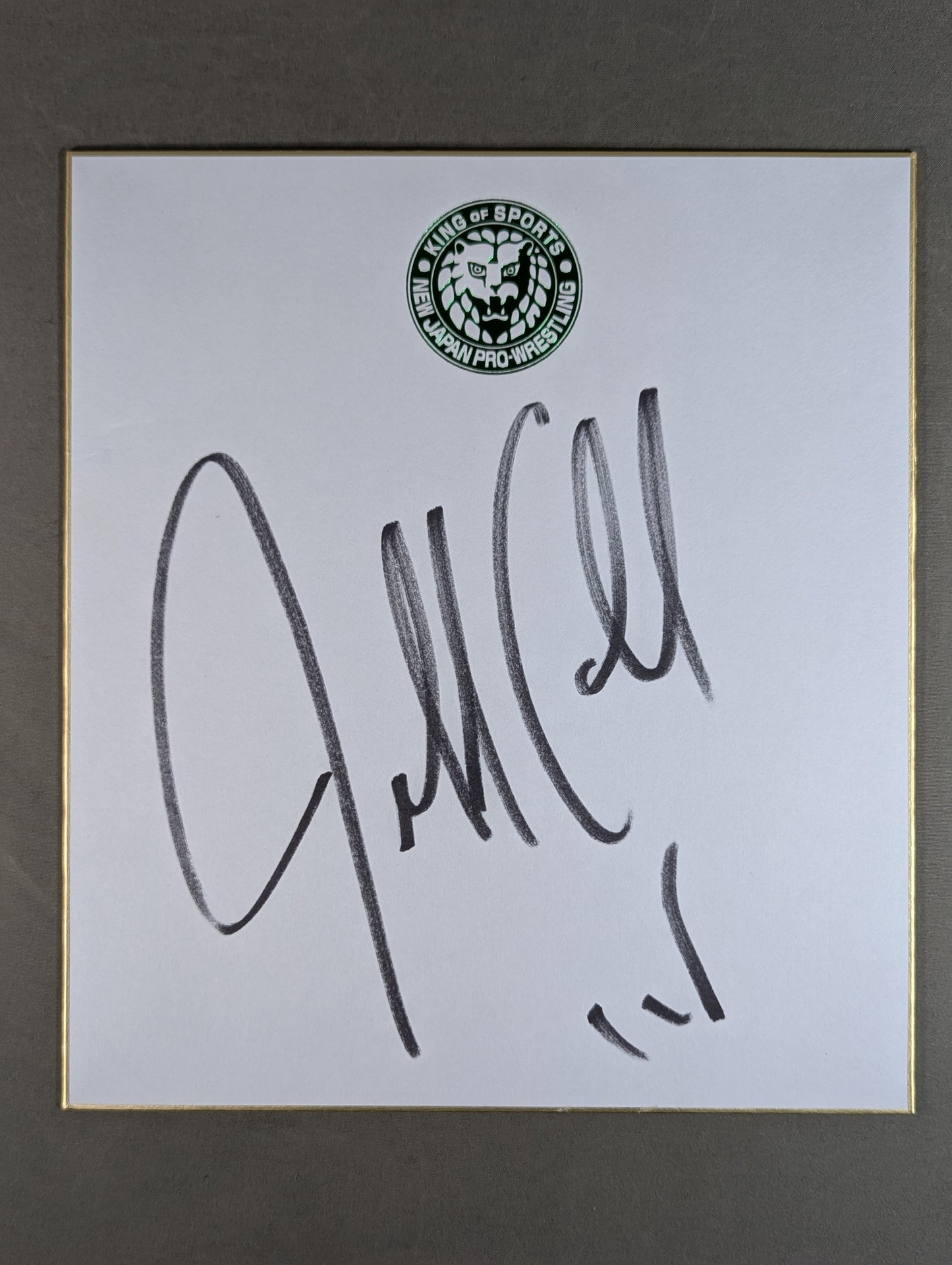 Jeff Cobb (Lion Mark Shikishi ( Autograph board ) )