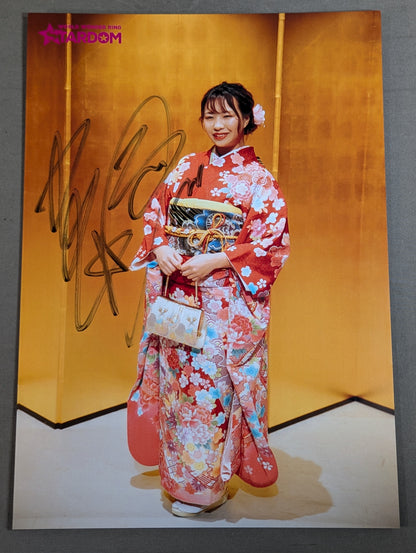 渡辺桃 直筆サイン入り スターダムポートレート(J-8)