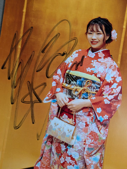 渡辺桃 直筆サイン入り スターダムポートレート(J-8)