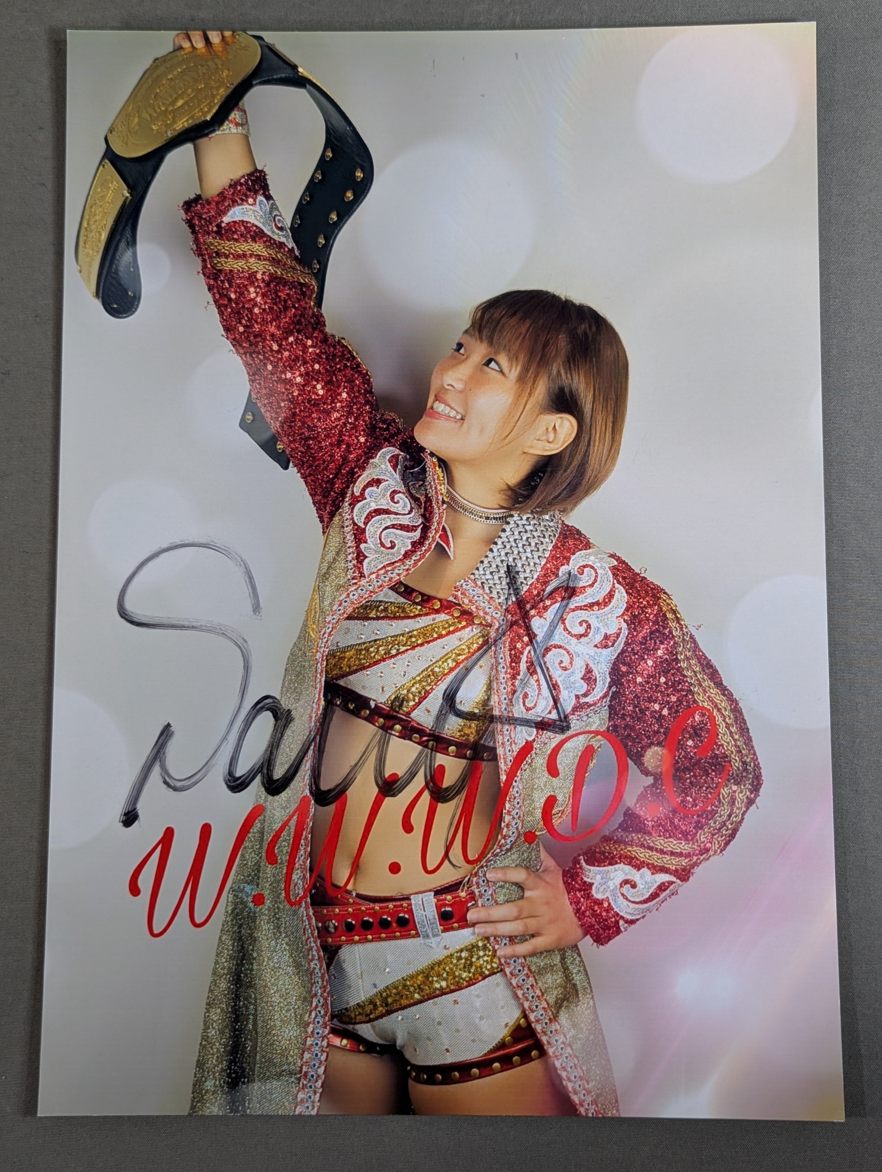 完売 Sareee なつぽい 直筆サイン入り ポートレート A4 Stardom