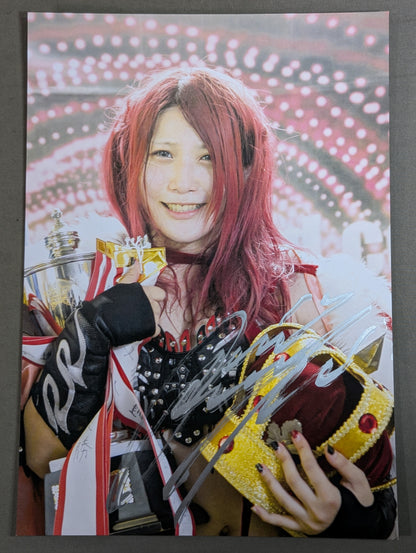 林下詩美 直筆サイン入り  スターダムポートレート(S-9)