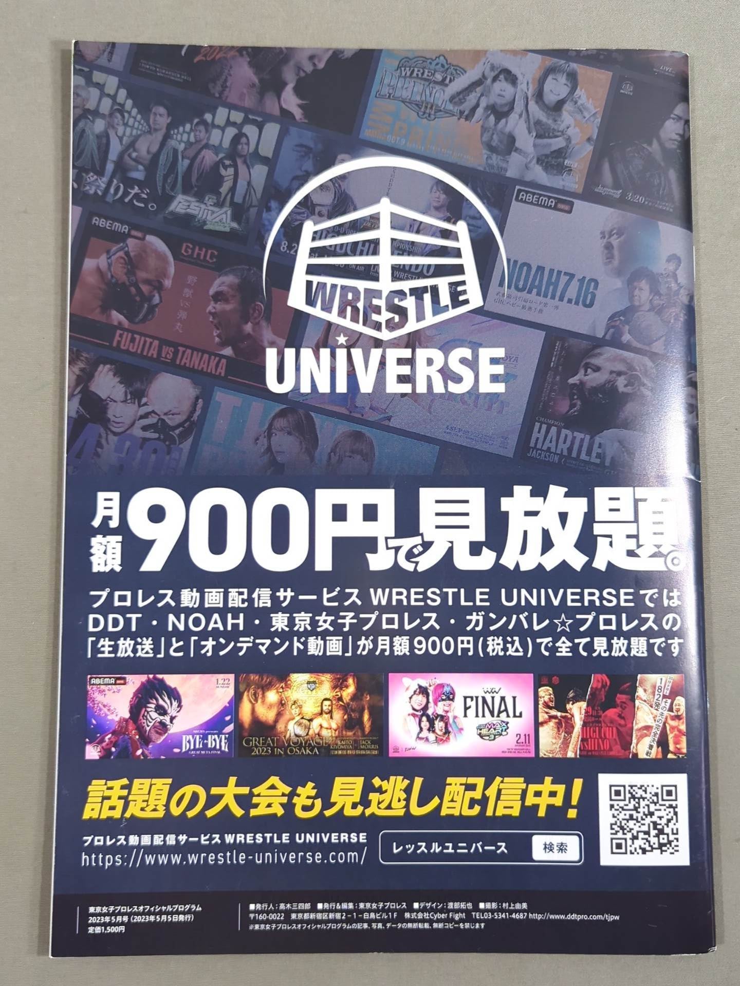 東京女子プロレス オフィシャルプログラム TJPW Vol.19