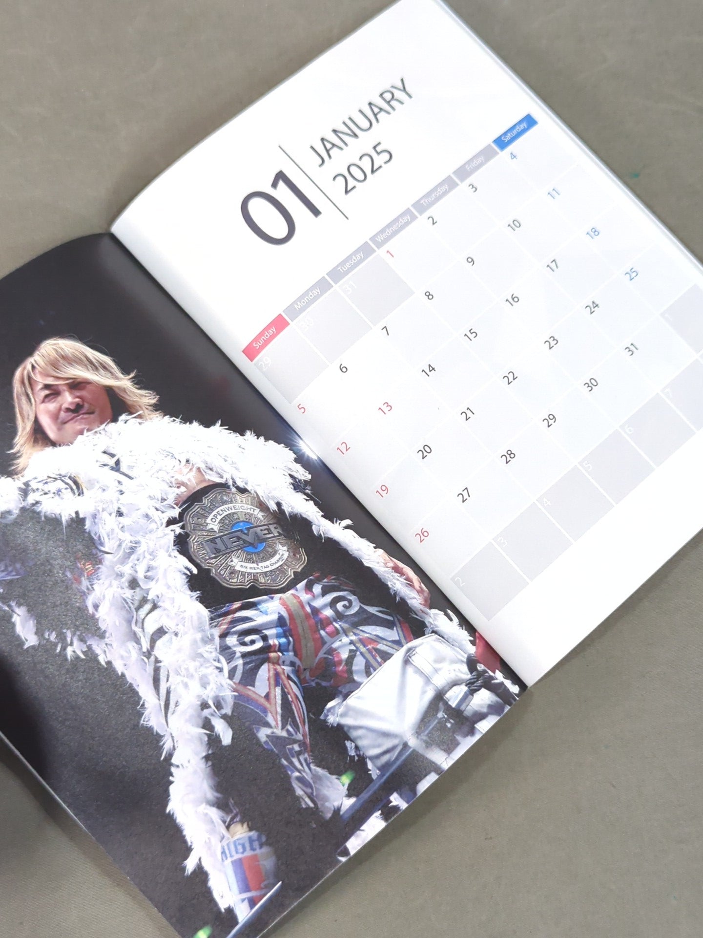 ★Team NJPW★ 棚橋弘至 2025年 スケジュール帳