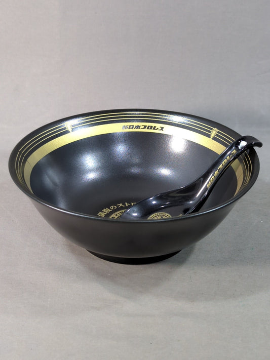 ★マルタイ×新日本プロレス★ オリジナルラーメンどんぶり＆レンゲセット