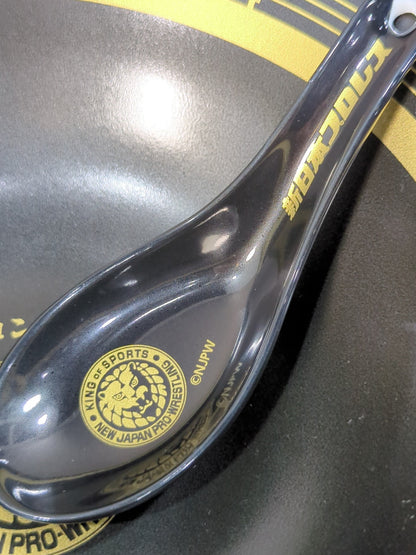 ★マルタイ×新日本プロレス★ オリジナルラーメンどんぶり＆レンゲセット