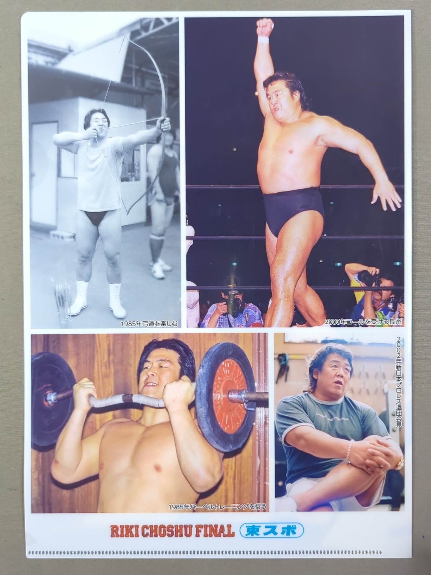 長州力 クリアファイルセット