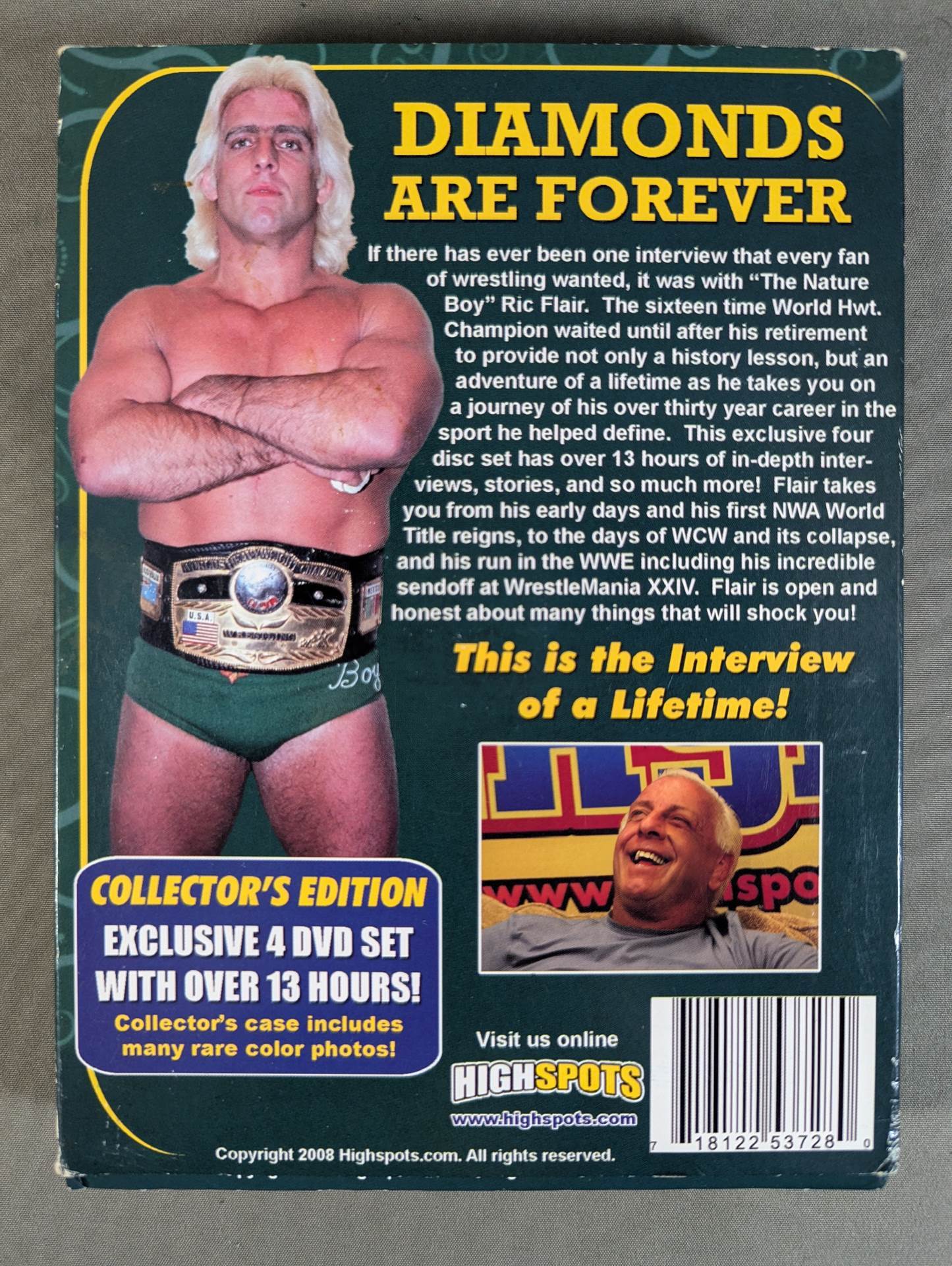 ★リック・フレアー直筆サイン入り!!★ DIAMONDS ARE FOREVER The Ric Flair Interview