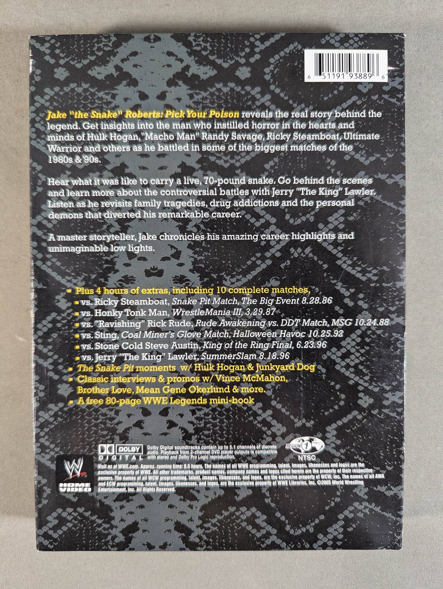 JAKE "THE SNAKE " ROBERTS pick your poison