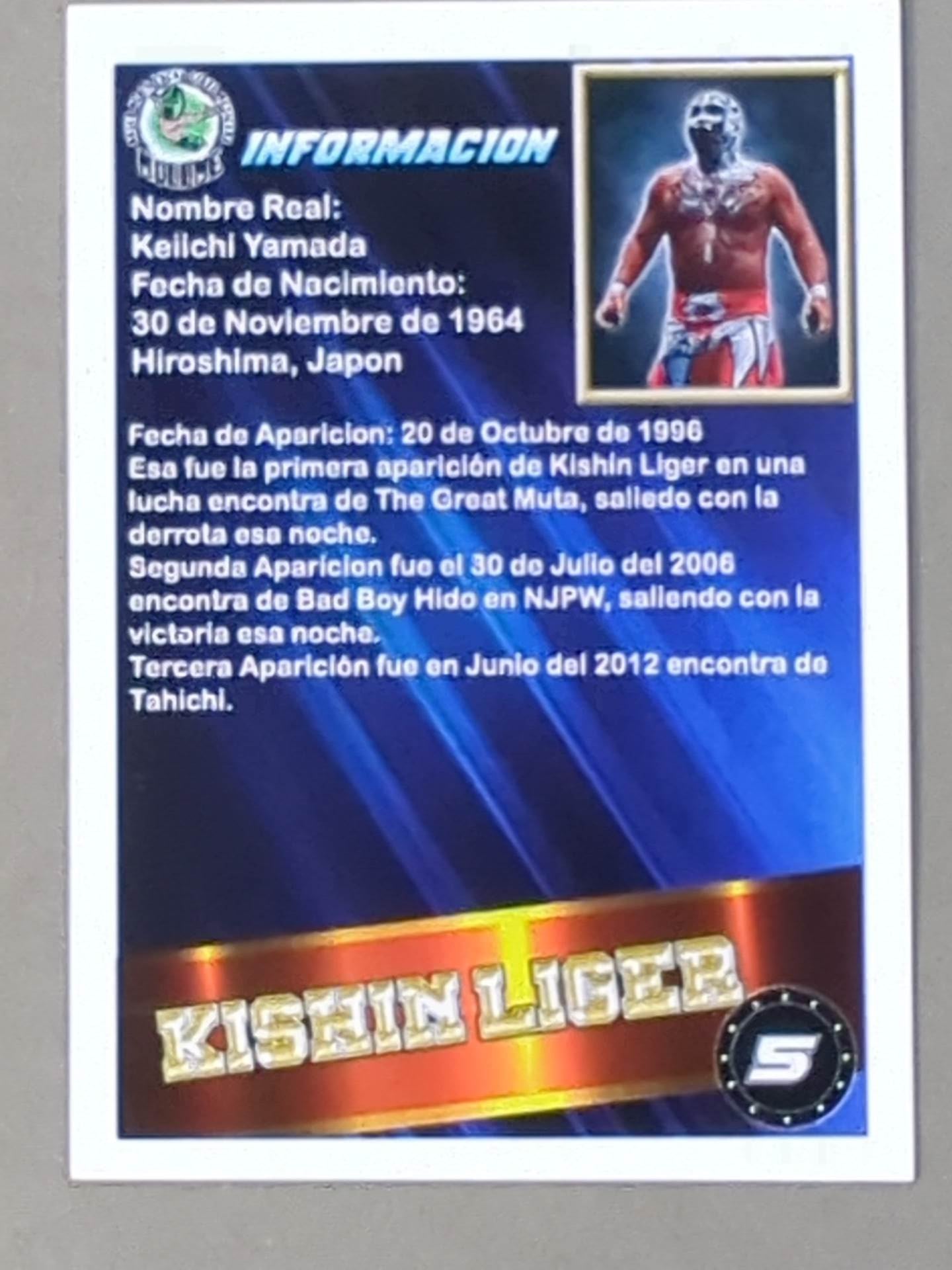 Onijin Liger Private Autographed Card