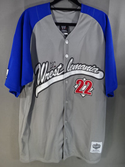 WRESTLEMANIA 22 ベースボールシャツ(WWE(2004) / グレー)