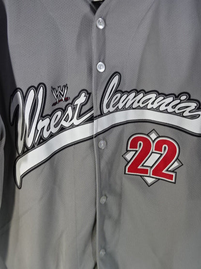 WRESTLEMANIA 22 ベースボールシャツ(WWE(2004) / グレー)