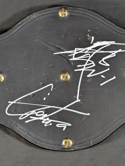 ★ Muto Keiji & Great Muta 2 hand signed autographs !! ★ IWGP heavy weight championship belt (first generation)