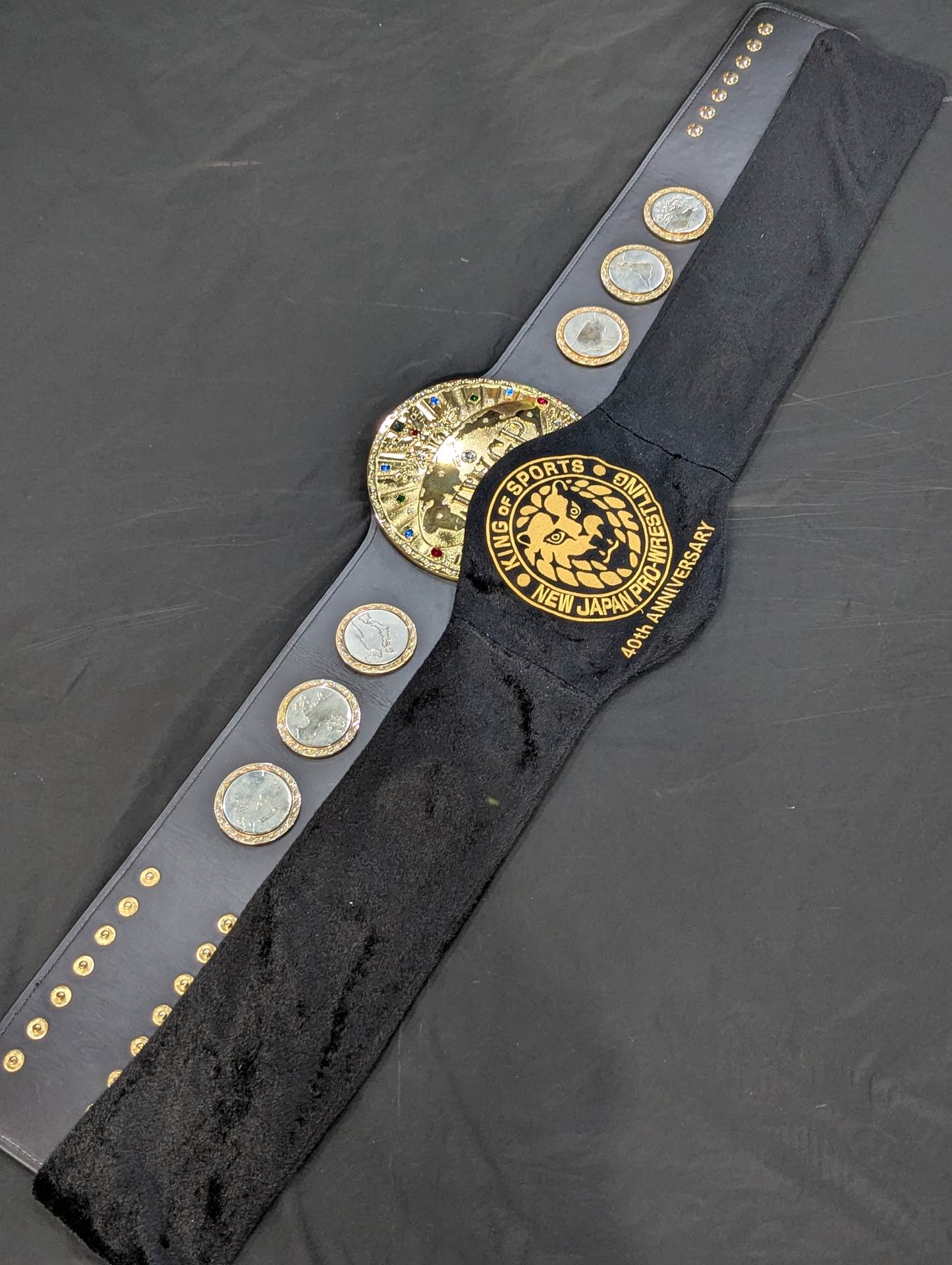 ★ Muto Keiji & Great Muta 2 hand signed autographs !! ★ IWGP heavy weight championship belt (first generation)