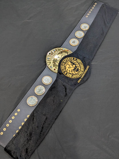 ★ Muto Keiji & Great Muta 2 hand signed autographs !! ★ IWGP heavy weight championship belt (first generation)