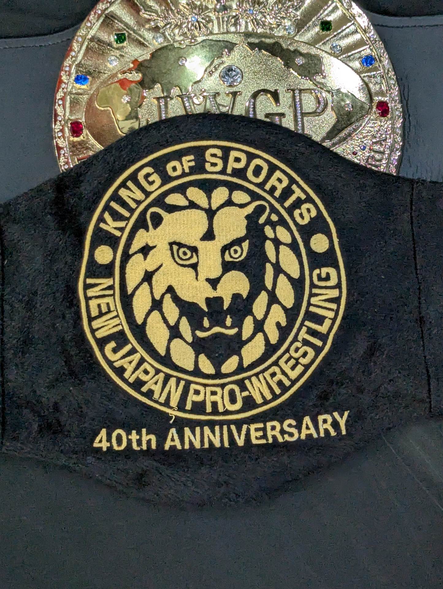 ★ Muto Keiji & Great Muta 2 hand signed autographs !! ★ IWGP heavy weight championship belt (first generation)
