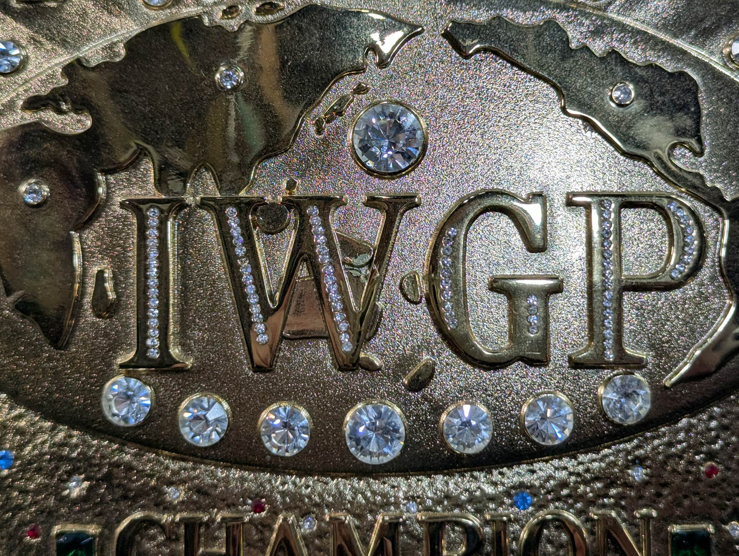 ★ Muto Keiji & Great Muta 2 hand signed autographs !! ★ IWGP heavy weight championship belt (first generation)