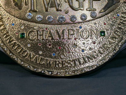 ★ Muto Keiji & Great Muta 2 hand signed autographs !! ★ IWGP heavy weight championship belt (first generation)