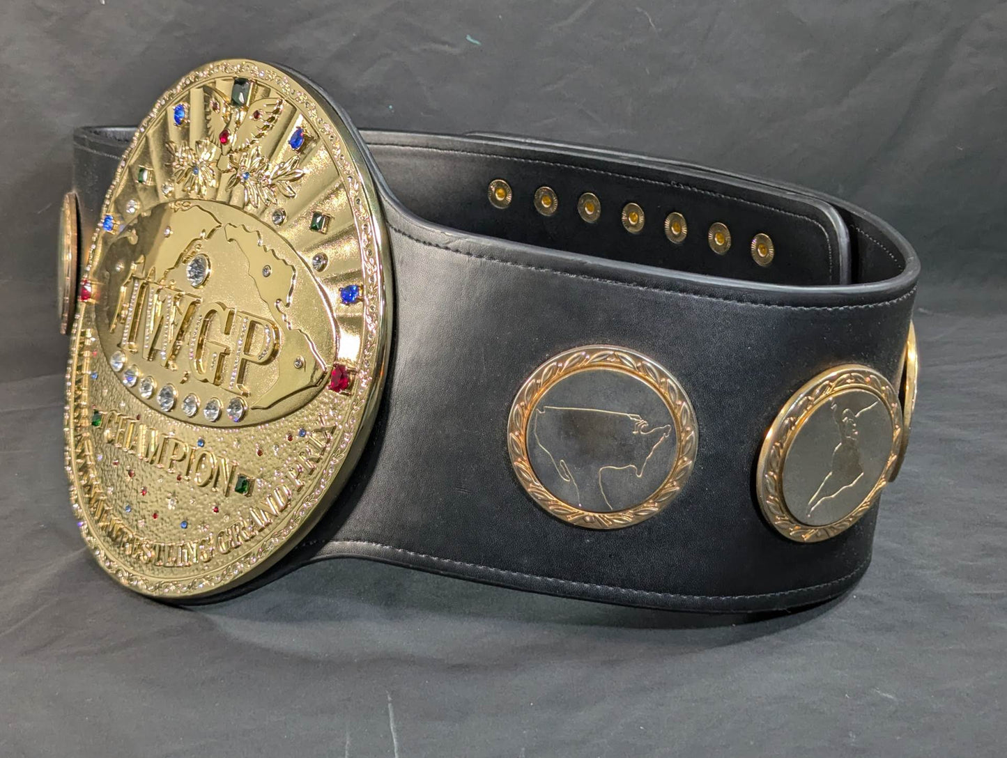 ★ Muto Keiji & Great Muta 2 hand signed autographs !! ★ IWGP heavy weight championship belt (first generation)