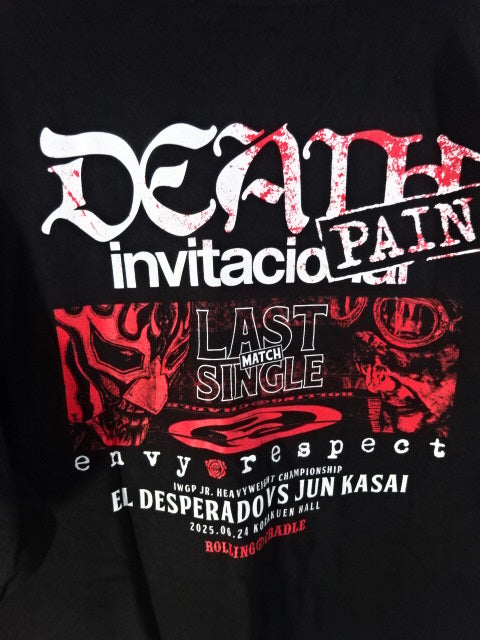 葛西純vsエル・デスペラード IWGP Jr. Heavyweight Championship envy respect TEE Tシャツ