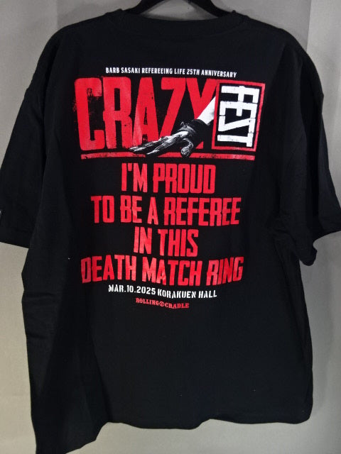 葛西純×エル・デスペラード×竹田誠志  CRAZY FEST Official TEE Tシャツ