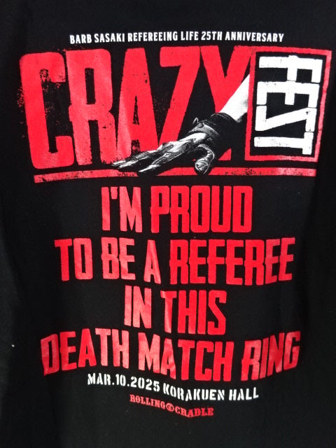 葛西純×エル・デスペラード×竹田誠志  CRAZY FEST Official TEE Tシャツ